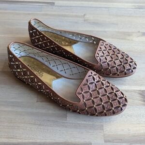 Michael Kors Gabriella Leather Laser-Cut‎ Shoes